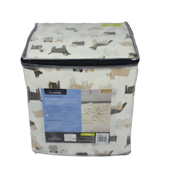 Cuddl Duds Bedding Cuddl Duds King Heavyweight Flannel 4 Piece